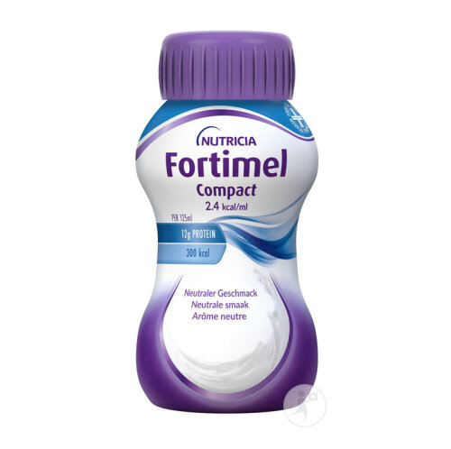 Fortimel Compact 2.4kcal Arôme Neutre Complément Nutritionnel Dénutrition Bouteilles 4x125ml-4