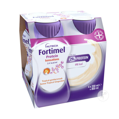Fortimel Protein Sensations 2.4kcal Tropical-Gingembre Complément Nutritionnel Dénutrition 4x200ml-3
