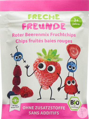 Freche Freunde Chips Fruités Baies Rouges 10g