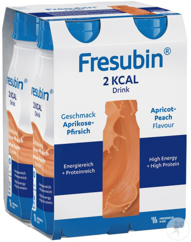 Fresubin 2 Kcal Drink Pêche-Abricot Flacons 4x200ml