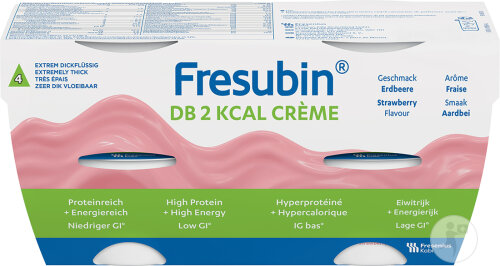 Fresubin DB 2kcal Crème Fraise 4x125g