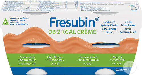 Fresubin DB 2kcal Crème Pêche-Abricot 4x125g