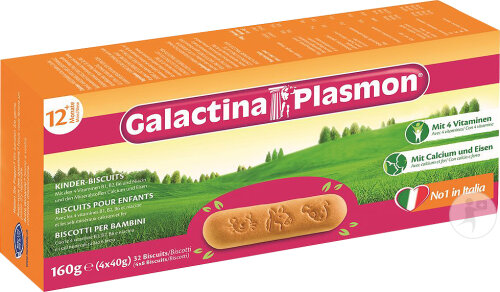 Galactina Plasmon Biscuits Pour Enfants 4x40g
