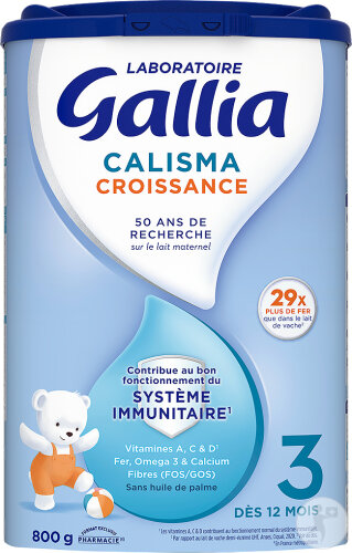 Gallia Croissance À Partir De 12 Mois Lait Poudre 800g