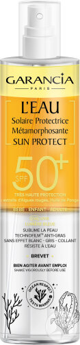 Garancia Sun Protect L’Eau Solaire Protectrice Métamorphosante IP50+ Flacon 150ml