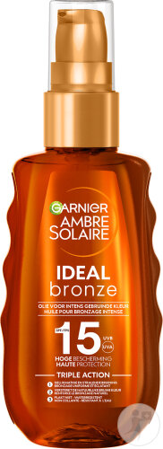 Garnier Ambre Solaire Ideal Bronz Huile Solaire Bronzante IP15 Spray 150ml