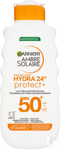 Garnier Ambre Solaire Lait Solaire Hydra Protect Vitamine C IP50+ 175ml