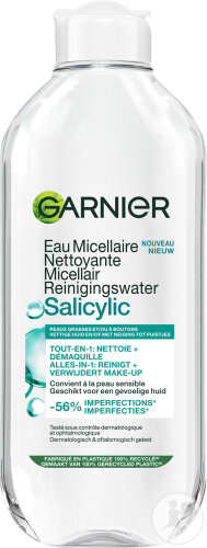 Garnier Eau Micellaire Nettoyante Acide Salicylique Peau Sensible Flacon 400ml