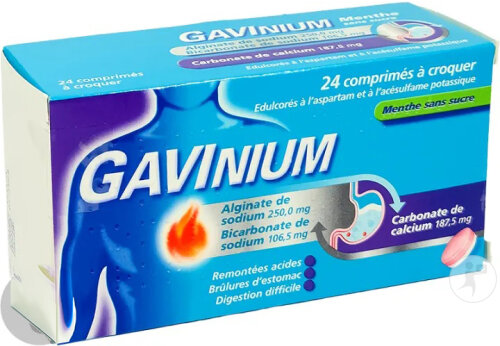 Gavisconell Gavinium Menthe 24 Comprimés À Croquer