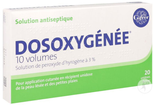 Gifrer Dosoxygénée 10 Volumes Solution Antiseptique Unidoses 20x5ml