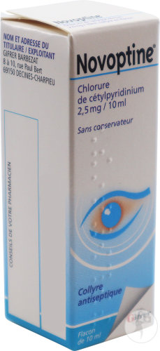 Gifrer Novoptine Chlorure De Cetylpyridinium 25mg 10ml Collyre En Flacon Newpharma