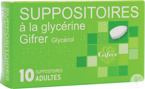 Gifrer Suppositoires À La Glycérine Adultes 10 Pièces