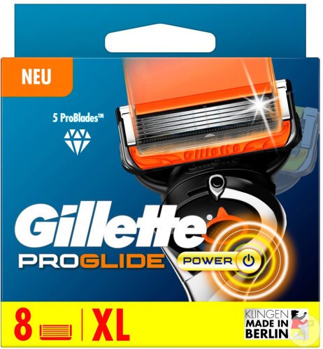 Gillette Proglide Power Lames De Rasoir 8 Pièces