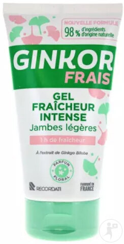 Ginkor Frais Gel Fraîcheur Intense Jambes Légères Tube 150ml