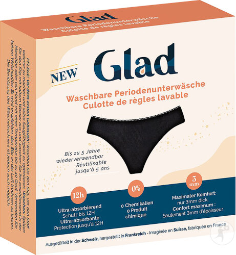 Glad Jour Culotte De Règles Lavable Flux Léger Taille L 1 Pièce