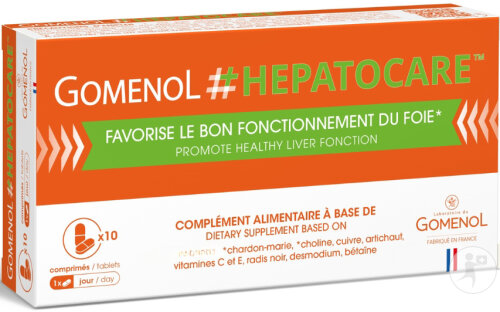 Gomenol Hepatocare Santé Et Détoxification Du Foie 10 Comprimés