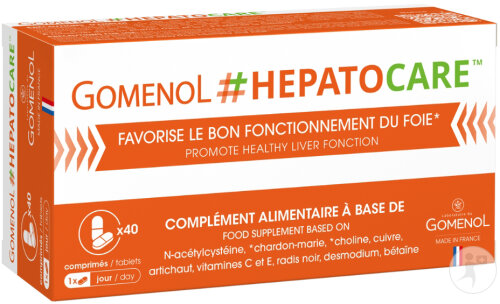 Gomenol Hepatocare Santé Et Détoxification Du Foie 40 Comprimés