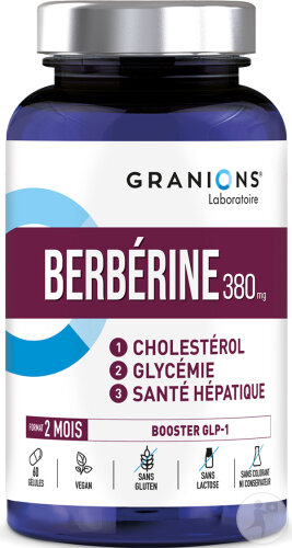 Granions Berbérine 380mg 60 Comprimés