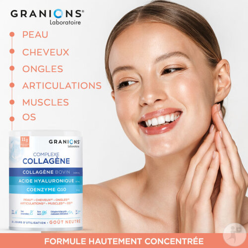 Complément Peau : Collagène, Acide Hyaluronique, Sélénium - 60 Capsules Enova - Fabriqué En France