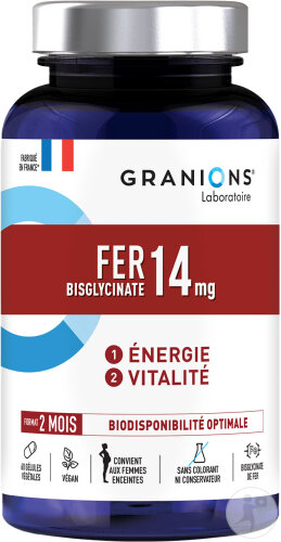 Granions Fer 14mg 60 Gélules