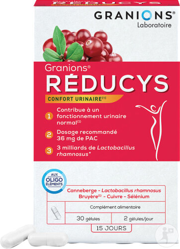 Granions Réducys Confort Urinaire Femme Canneberge/Bruyère 30 Gélules