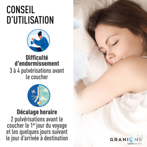 Granions Spray Sommeil Flash Mélatonine 1,9mg Sommeil Adulte Arôme Caramel 25ml-4
