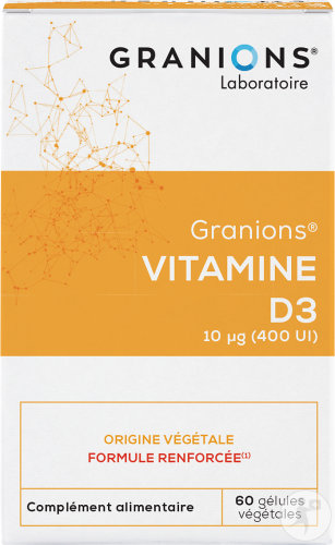 Granions Vitamine D3 10μg  60 Gélules