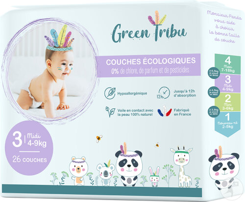 Green Tribu Couches Bébé Mini T3 26 Pièces