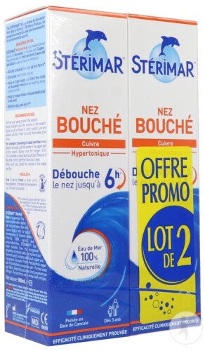 GSA Sterimar Nez Bouché 2x100ml