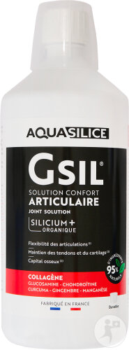 GSIL Buvable Collagène Silicium Organique Confort Articulaire Flacon 1l