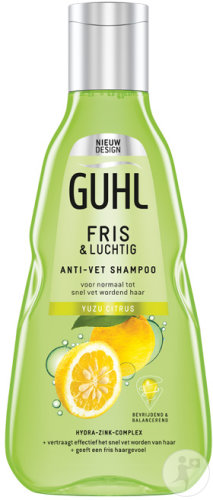 Guhl Frais & Aéré Shampoing Yuzu Citrus Cheveux Normaux À Gras Flacon 250ml