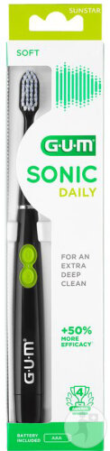 Gum ActiVital Sonic Brosse À Dents À Pile Noir 1 Pièce