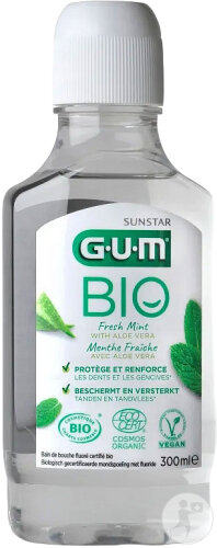 Gum Bio Bain De Bouche Menthe Fraîche Bio Flacon 300ml
