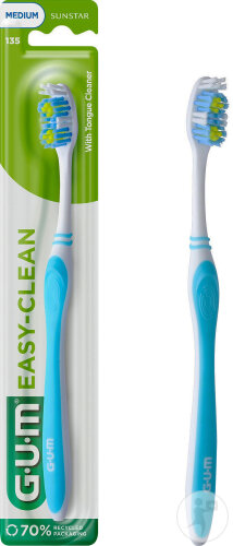 Gum Easy-Clean Brosse À Dents Medium 1 Pièce
