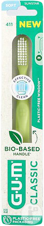 Gum Brosse À Dents Gum Classic Bio-Sourcée Souple 18/100e Grande Tête 1 Pièce