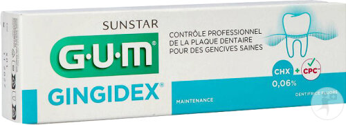 Gum Dentifrice Gingidex 0,06% Chlorhexidine Tube 75ml