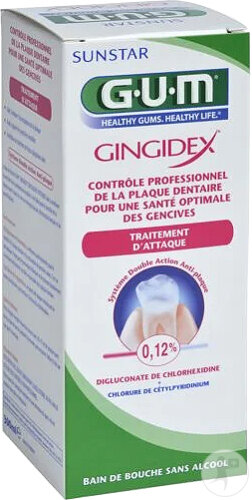 GUM Gingidex Bain De Bouche 0,12% Chlorhexidine 300ml