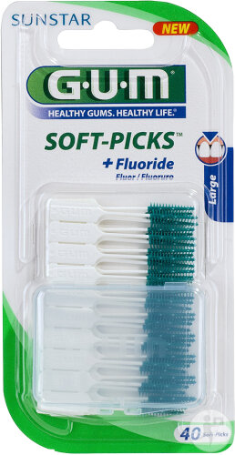 GUM Soft-Picks Original Bâtonnet Interdentaire Large 50 Pièces