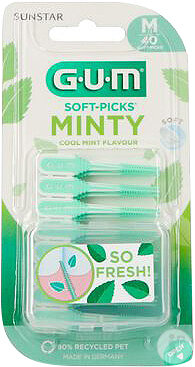 Gum Soft Picks Comfort Flex Minty Taille M 40 Pièces