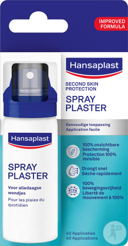 Hansaplast Second Skin Protection Spray Pansement Pour Plaies 40ml