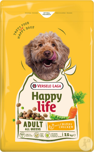 Happy Life Adult Chiens Toutes Races Au Poulet 2,5kg
