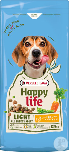 Happy Life Adult Light Chiens Toutes Races Au Poulet 12,5kg