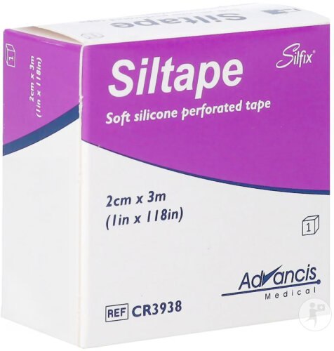 Haromed Siltape Soft Silicone Perforated Tape 2cmx3m 1 Pièce