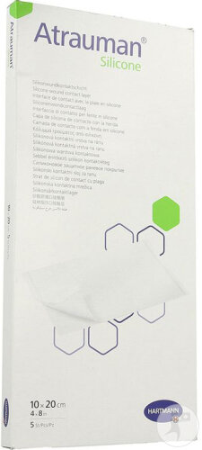 Hartmann Atrauman Silicone Interface De Contact 10x20cm Pièces 5 (4995630)