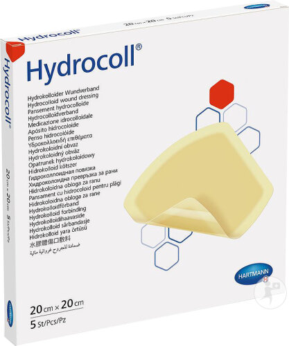 Hartmann Hydrocoll Pansement Hydrocolloïde Stérile 20x20cm Pièces 5 (9007492)