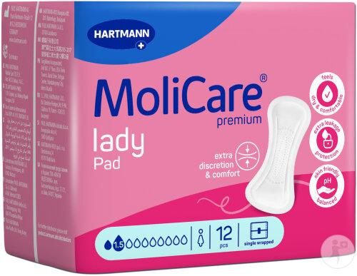 Hartmann Molicare Premium Lady Pad 1,5 Gouttes 12 Pièces