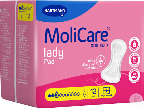 Hartmann MoliCare Premium Lady Pad 3 Gouttes 12 Pièces