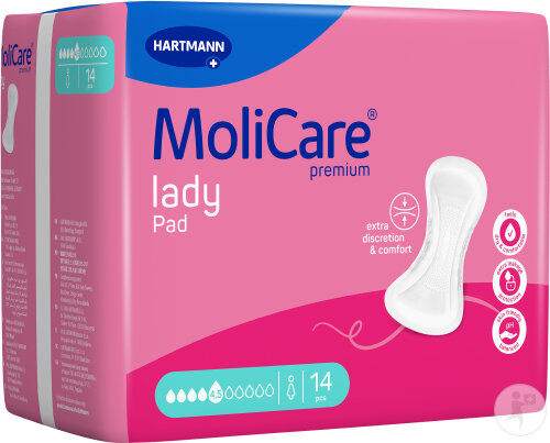Hartmann Molicare Premium Lady Pad 4,5 Gouttes 14 Pièces