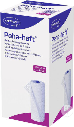 Hartmann Peha Haft Latexfree Bande De Fixation Cohesive 10cm x 4m 1 Pièce