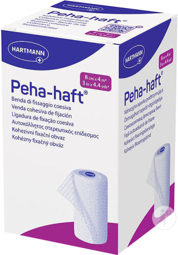 Hartmann Peha Haft Latexfree Bande De Fixation Cohesive 8cm x 4m 1 Pièce